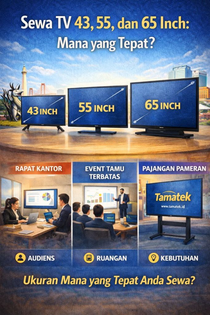 Sewa TV 43, 55, dan 65 Inch: Mana yang Tepat?