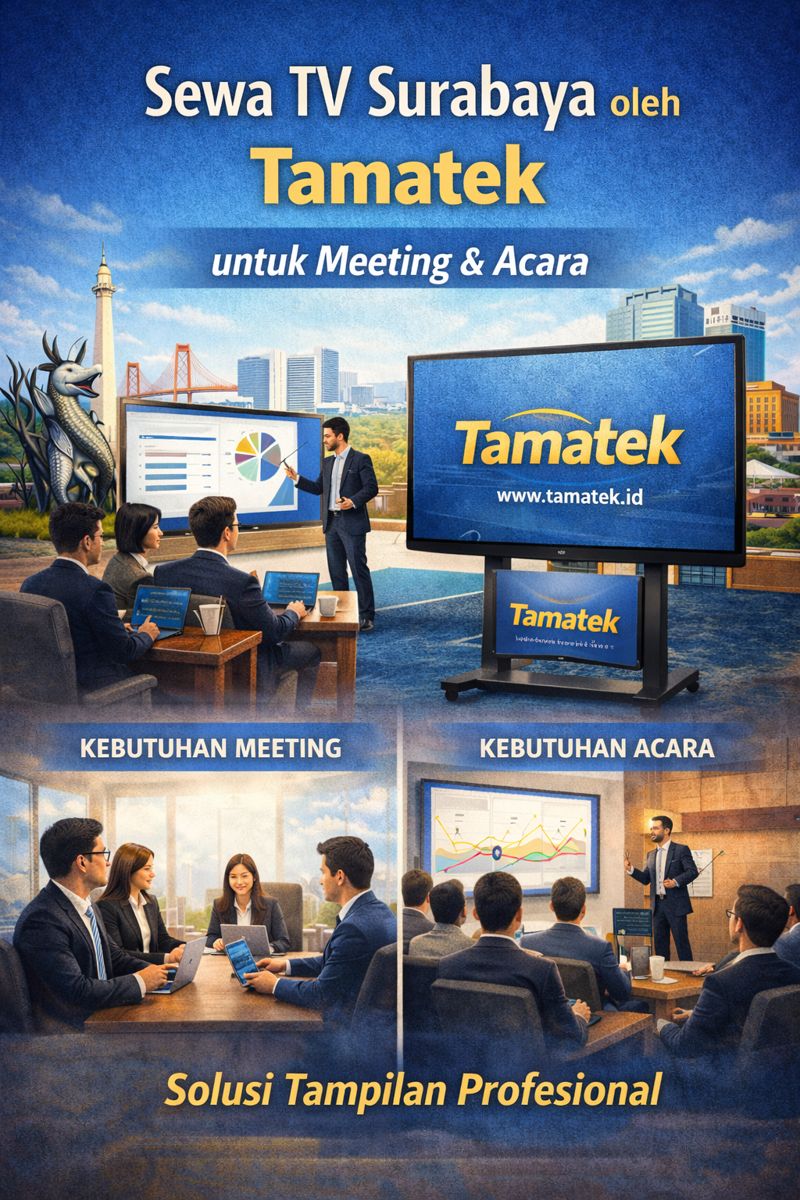 Sewa TV Surabaya oleh Tamatek untuk Meeting & Acara