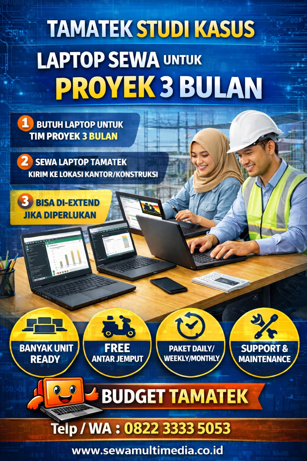 Sewa Laptop Surabaya jumlah banyak