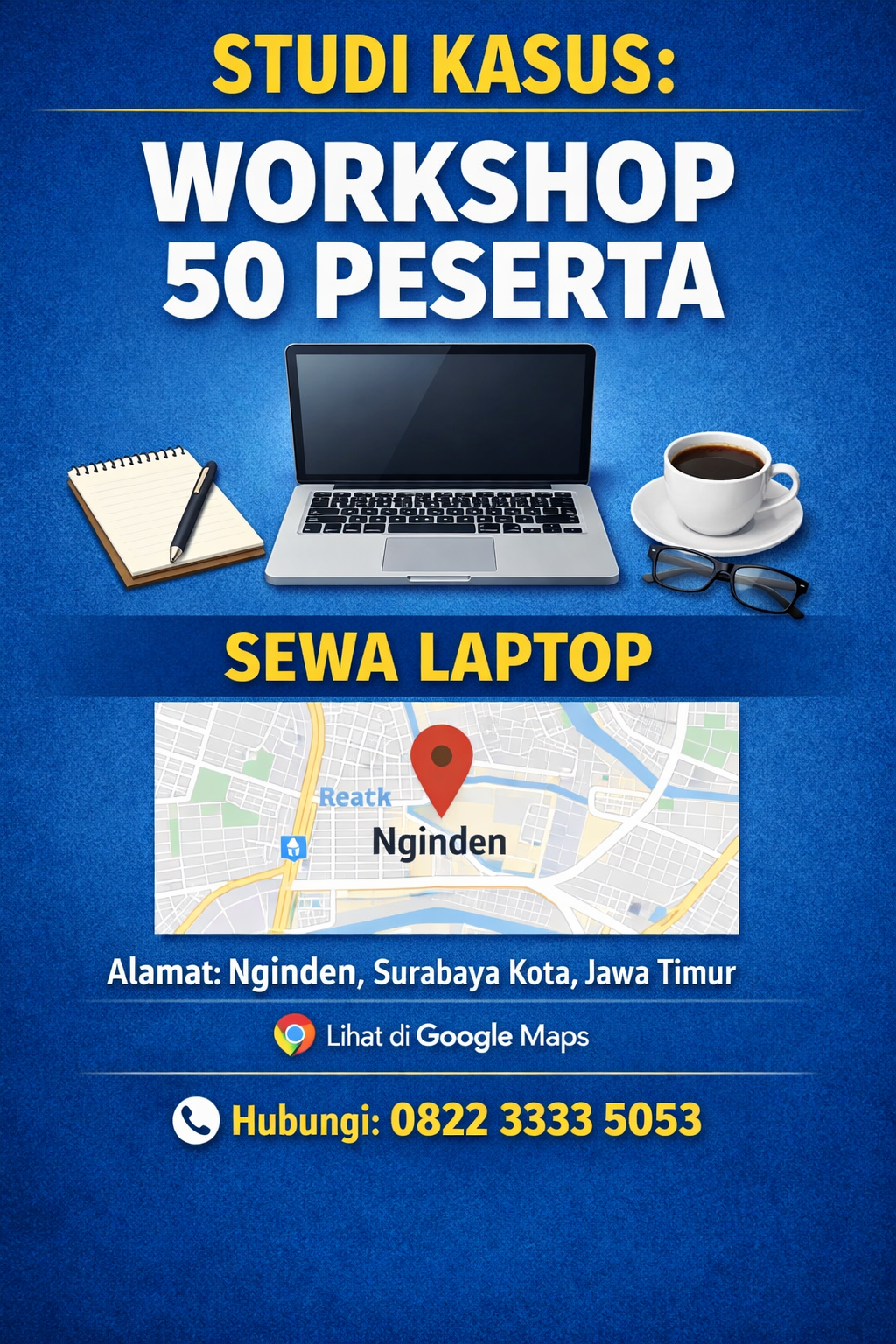 Sewa laptop workshop surabaya