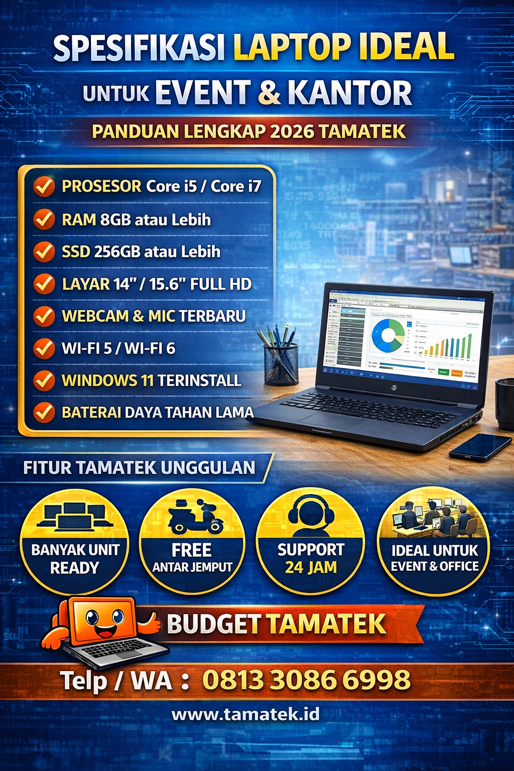 Spek Laptop untuk Event